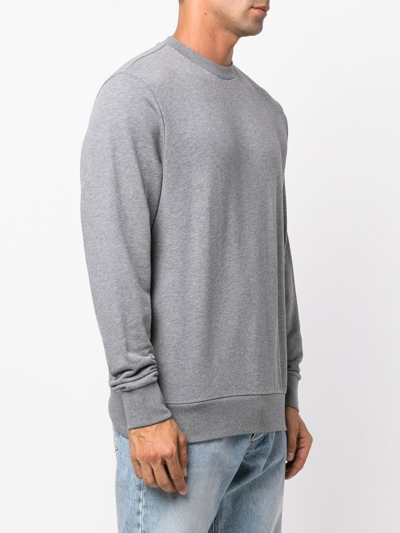 Shop Paul & Shark Logo-print Crew-neck Sweatshirt In 灰色