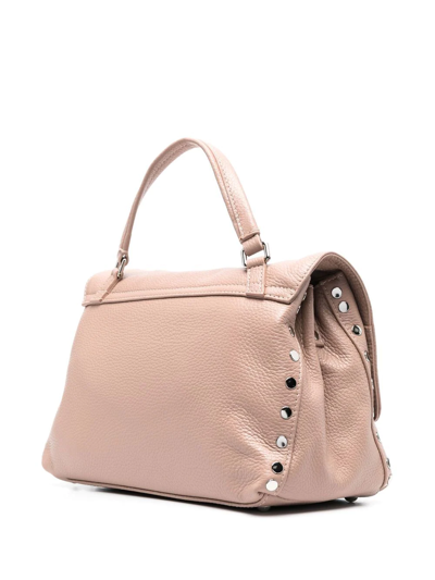 Zanellato Stud-detail Leather Tote Bag In 粉色