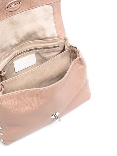 Zanellato Stud-detail Leather Tote Bag In 粉色