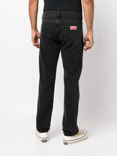 Kenzo Bara Slim-cut Jeans In 黑色