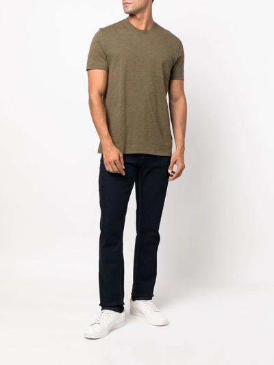 Zadig & Voltaire Steeve Cotton Stretch Velvet Corduroy Slim Fit Pants In 蓝色