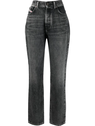 Shop Diesel 1956 Straight-leg Jeans In 灰色