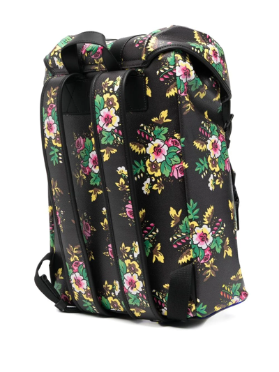 Shop Kenzo Small Pop Bouquet Backpack In Black