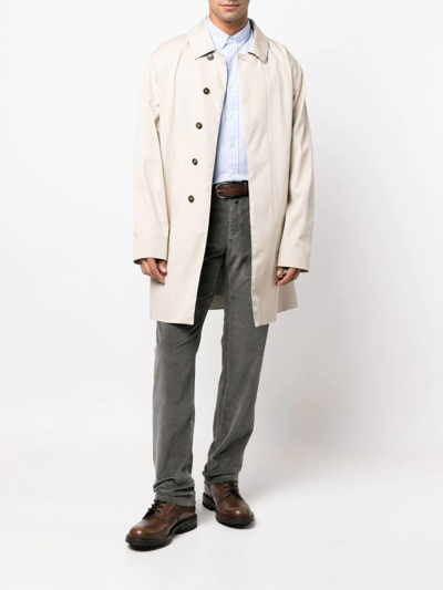 Jacob Cohen Straight-leg Corduroy Trousers In 灰色