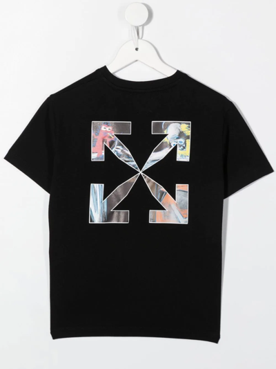 Shop Off-white Logo-print Detail T-shirt In 黑色