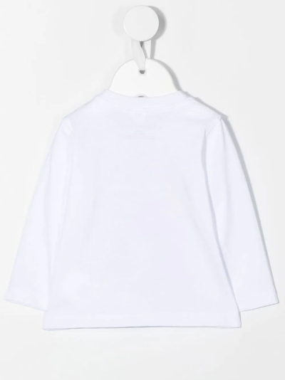 Stella Mccartney Logo-print Long-sleeve T-shirt In White