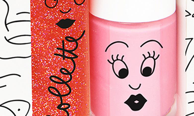 Shop Nailmatic Kids' Nail Polish & Rollette Lip Gloss Set In Asstorted