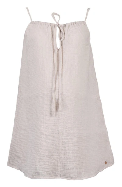 Shop Cache Coeur Organic Cotton Maternity & Nursing Nightgown In Beige