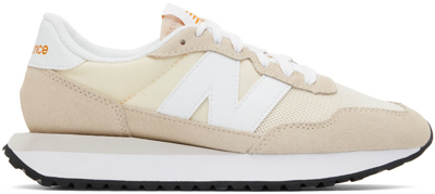 Shop New Balance Taupe 237 Sneakers In Calm Taupe
