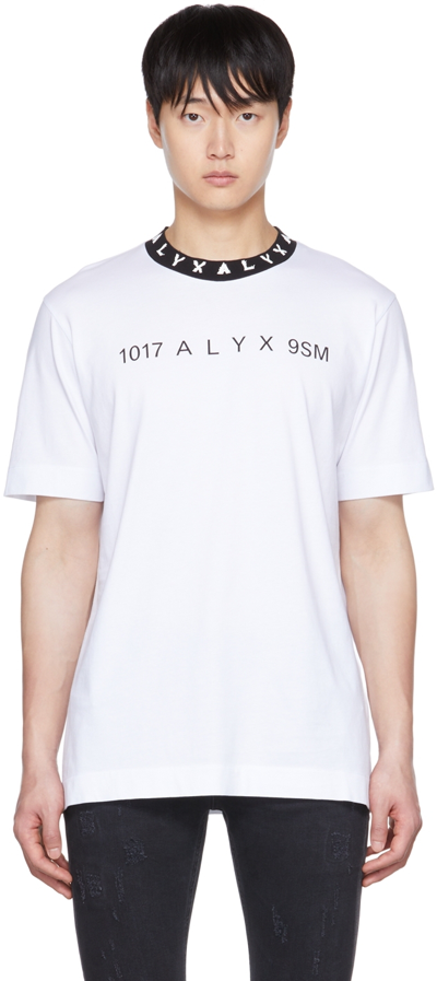 Shop Alyx White Print T-shirt