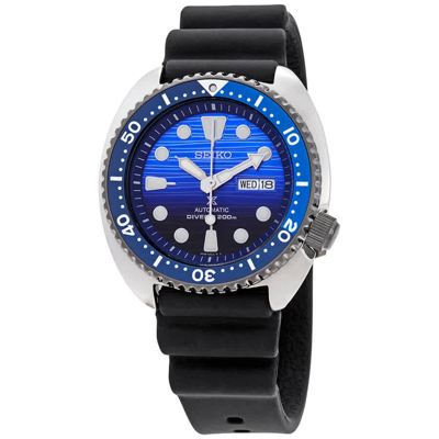 Shop Seiko Prospex Turtle Automatic Blue Dial Mens Watch Srpc91 In Black,blue,silver Tone