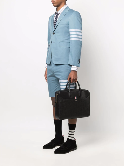 Thom Browne Grosgrain-tab Briefcase In Schwarz