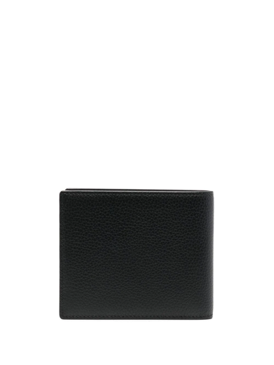 Shop Mcm Logo-plaque Bi-fold Wallet In Black