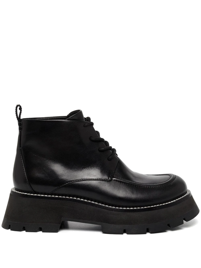 Shop 3.1 Phillip Lim / フィリップ リム Kate Lace-up Ankle Combat Boots In Schwarz