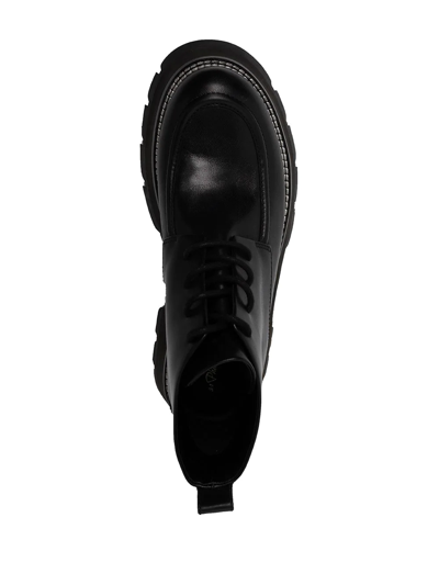 3.1 Phillip Lim Kate Lace-up Ankle Combat Boots In Schwarz