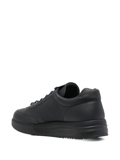 Shop Givenchy G4 Leather Sneakers In Black