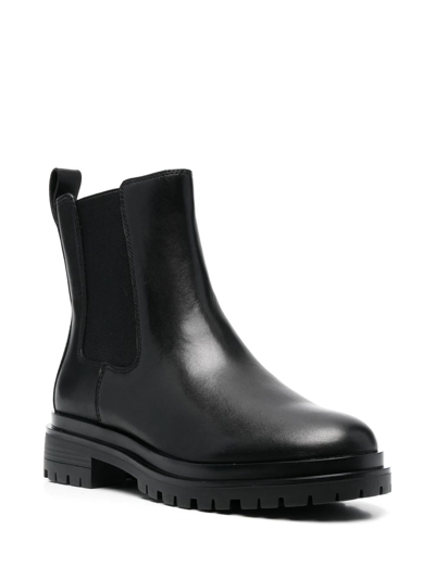 Ralph Lauren Corinne Elasticated-panel Boots In Black