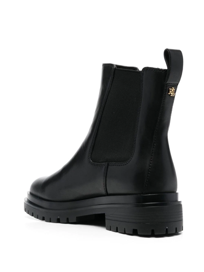 Ralph Lauren Corinne Elasticated-panel Boots In Black