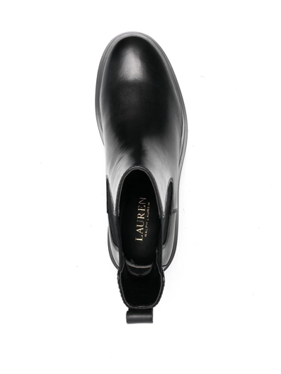 Shop Lauren Ralph Lauren Corinne Elasticated-panel Boots In Schwarz