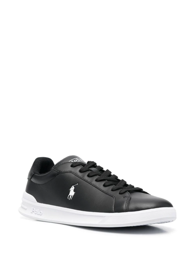 Polo Ralph Lauren Pony Logo Low-top Sneakers In Schwarz