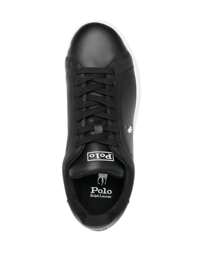 Polo Ralph Lauren Pony Logo Low-top Sneakers In Schwarz