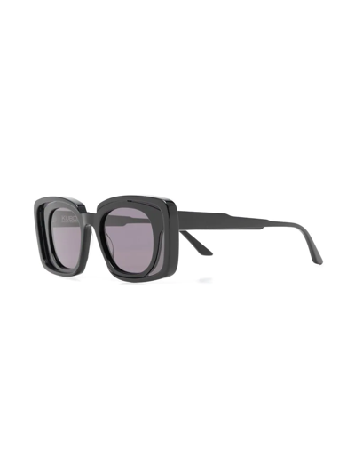 Kuboraum T7 Square Eyeglass Frames In Schwarz