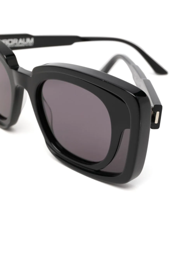 Kuboraum T7 Square Eyeglass Frames In Schwarz
