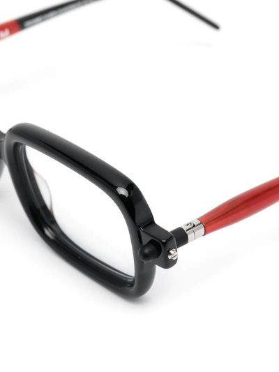 Shop Kuboraum Square-frame Glasses In Schwarz