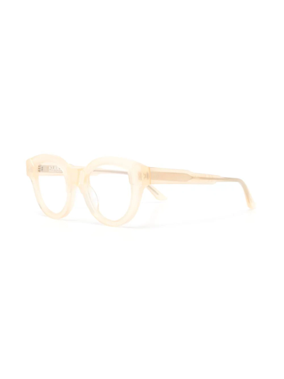 Shop Kuboraum Square-frame Glasses In Nude