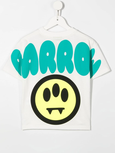 Shop Barrow Logo-print Cotton T-shirt In Weiss