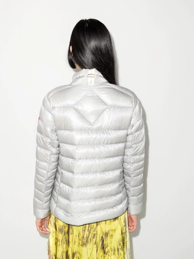 Canada Goose Cypress Down-filled Short Jacket In Silver