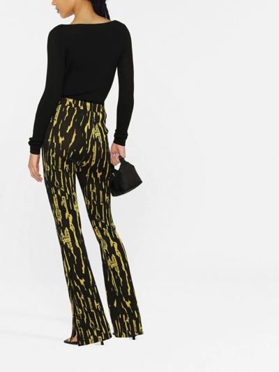 Shop P.a.r.o.s.h Cut Out-detail Knitted Top In Black