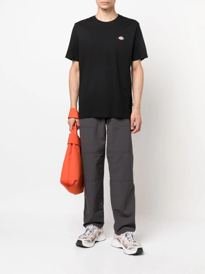Dickies Logo-patch Cotton T-shirt In Schwarz