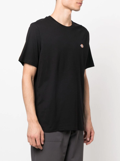 Dickies Logo-patch Cotton T-shirt In Schwarz