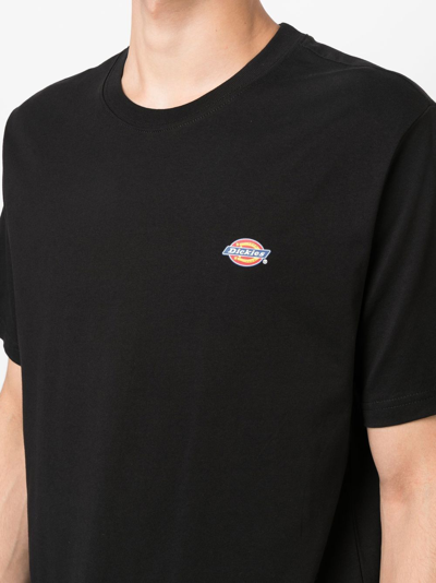 Dickies Logo-patch Cotton T-shirt In Schwarz