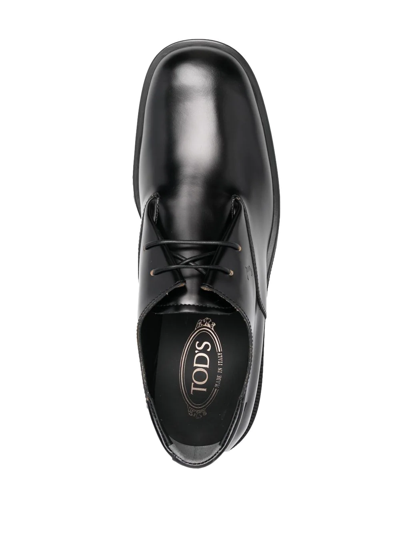 Shop Tod's Koga Lace-up Oxford Shoes In Schwarz