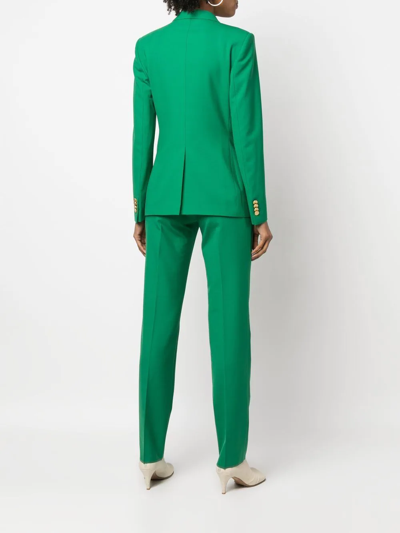 Shop Tagliatore Double-breasted Tailored Suit In Grün