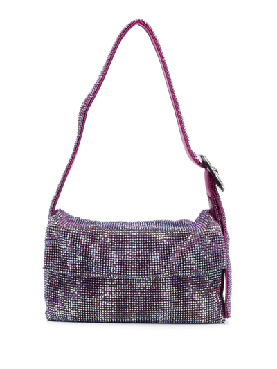 Shop Benedetta Bruzziches Gem-embellished Shoulder Bag In Violett