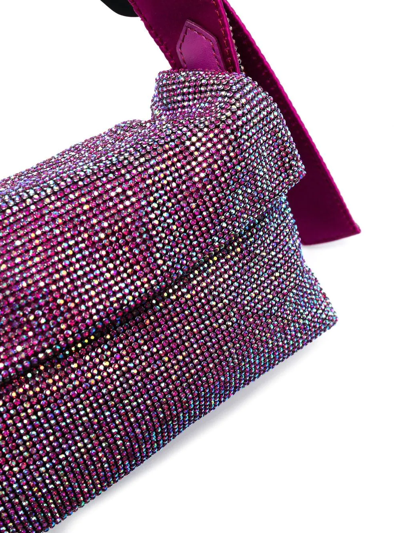 Shop Benedetta Bruzziches Gem-embellished Shoulder Bag In Violett