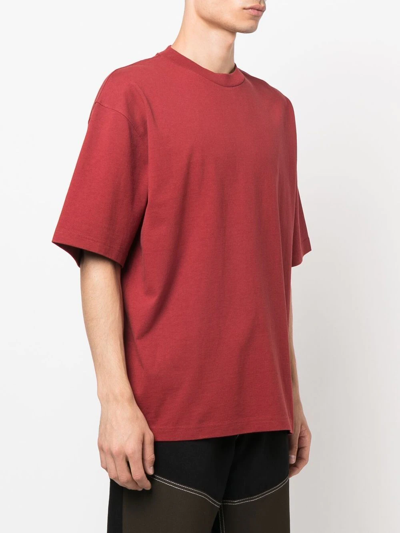 Shop Jacquemus Round-neck Cotton T-shirt In Rot