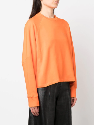 Shop Y-3 Maglia Long-sleeve Sweatshirt In Orange