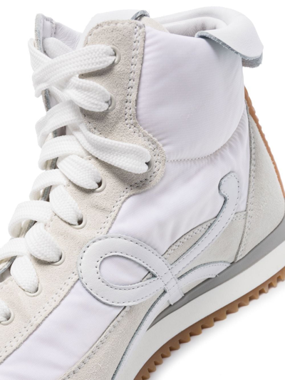 Shop Loewe Flow High-top Sneakers In White