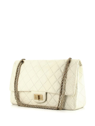 Pre-owned Chanel 2011 2.55 Classic Flap Shoulder Bag In Neutrals