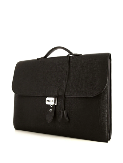 Hermès 2012 Pre-owned Sac à dépêches Briefcase - Black