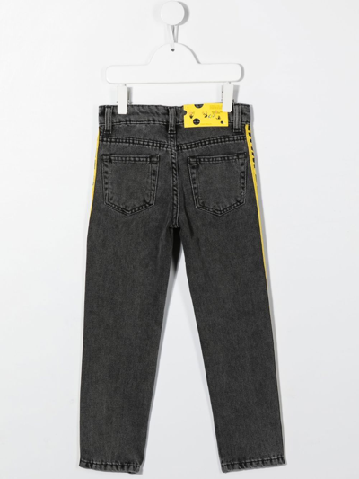 Shop Off-white Side Logo-detail Jeans In Grey