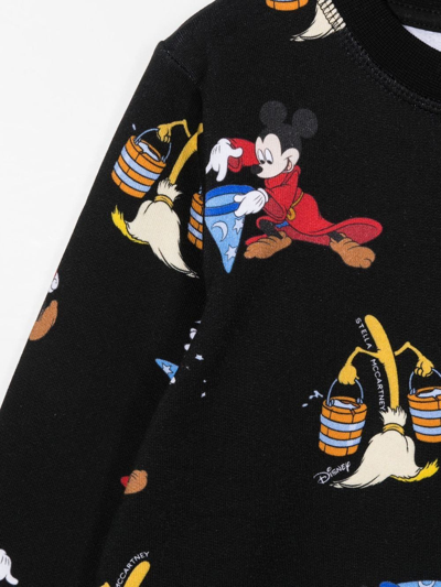 Shop Stella Mccartney X Disney Fantasia Graphic-print Sweatshirt In Black
