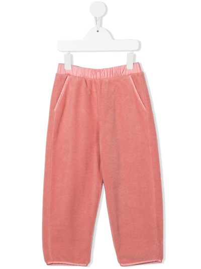 Shop Il Gufo Straight-leg Track Trousers In Pink