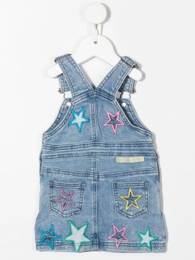 Stella Mccartney Baby Girl's Multicolor Embroidered Star Dungaree Dress In  Multicoloured | ModeSens