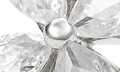 Suzy Levian Sterling Silver & Cz White Butterfly Ring In White
