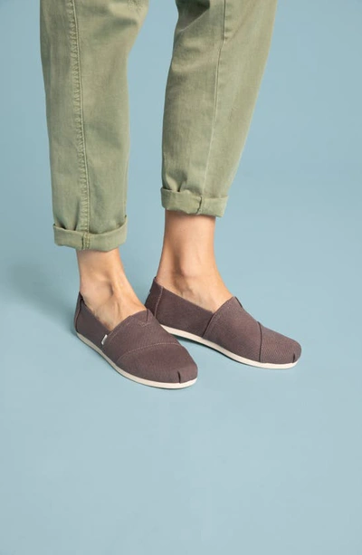 Shop Toms Alpargata Slip-on In Grey Gr